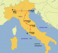 Classic Italy Map