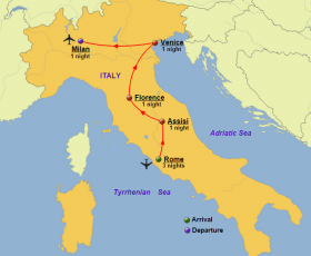 Classic Italy Map