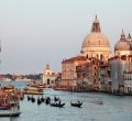 Grand canal of Venice at sunset