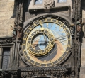 Clock tower in old town square of Prague, Czech Republic