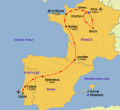 Portugal, Spain and France - Map