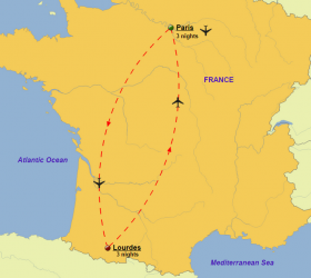 Shrines of France - Map