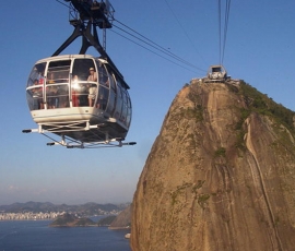 Cable Car to The Sugar Loaf Mountain, Rio de Janeiro, Brazil