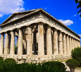 Acropolis hill in Athens, Greece