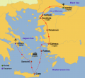 Turkey, Greece and Greek Islands Cruise - Map